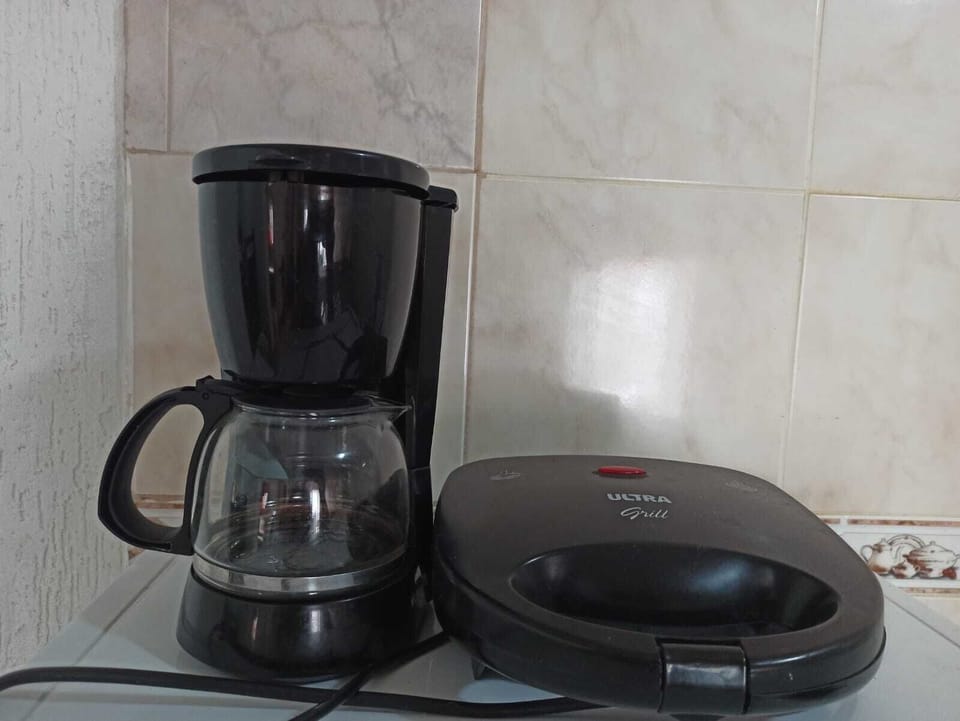 Fridge, microwave, blender