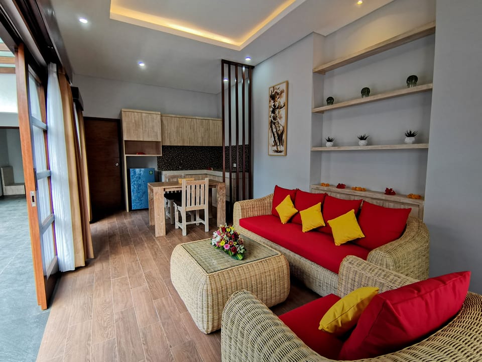 Royal Villa with Private Pool | Living area | LCD TV