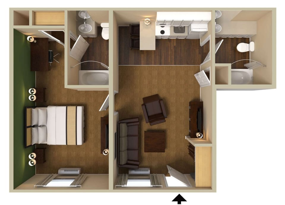 Suite, 1 King Bed with Sofa bed, Non Smoking | Desk, laptop workspace, free WiFi, bed sheets