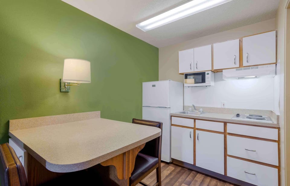 Studio, 2 Queen Beds, Non Smoking | Private kitchen | Full-size fridge, microwave, stovetop