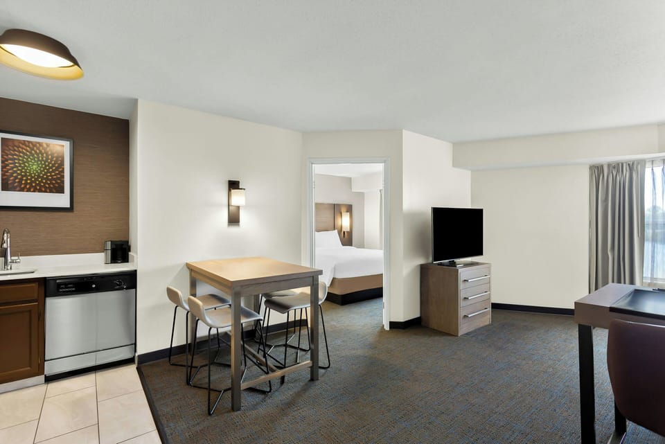 50-inch flat-screen TV with cable channels, TV, Netflix