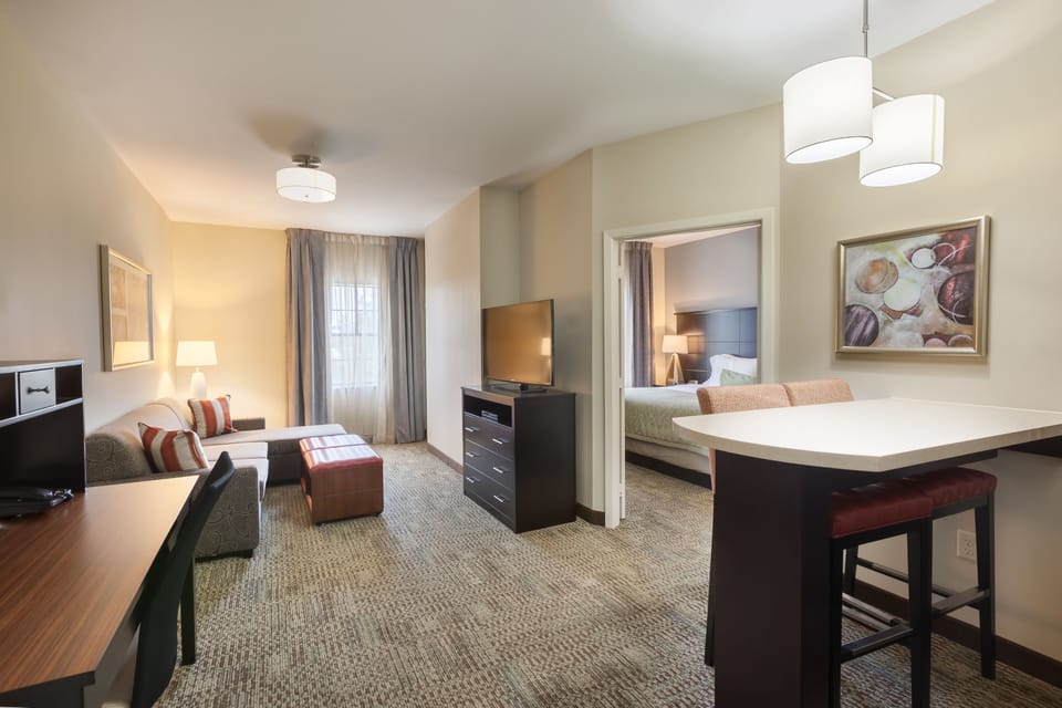 In-room safe, desk, laptop workspace, iron/ironing board