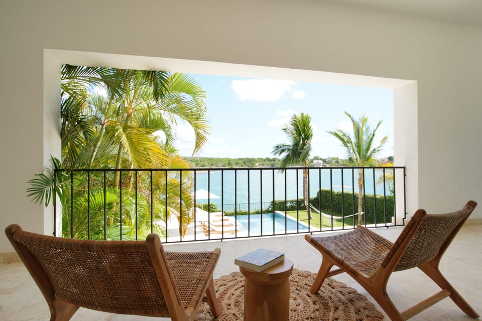 Casa Delfin - View from Master Suite (2nd Floor). Overlooking Chavon River.