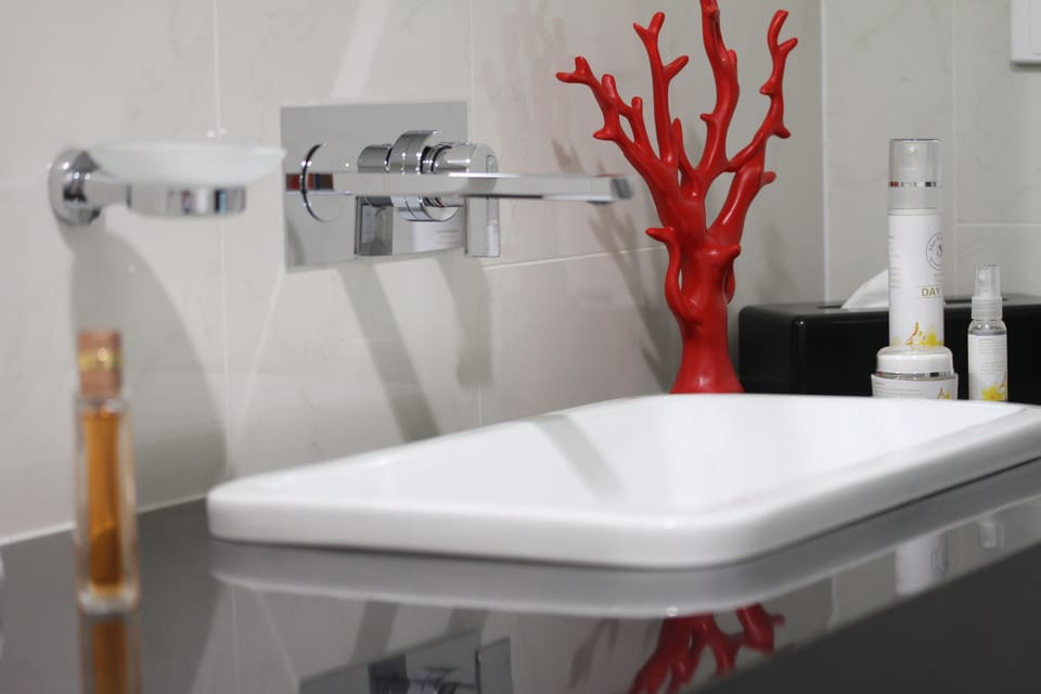 Free toiletries, hair dryer, towels