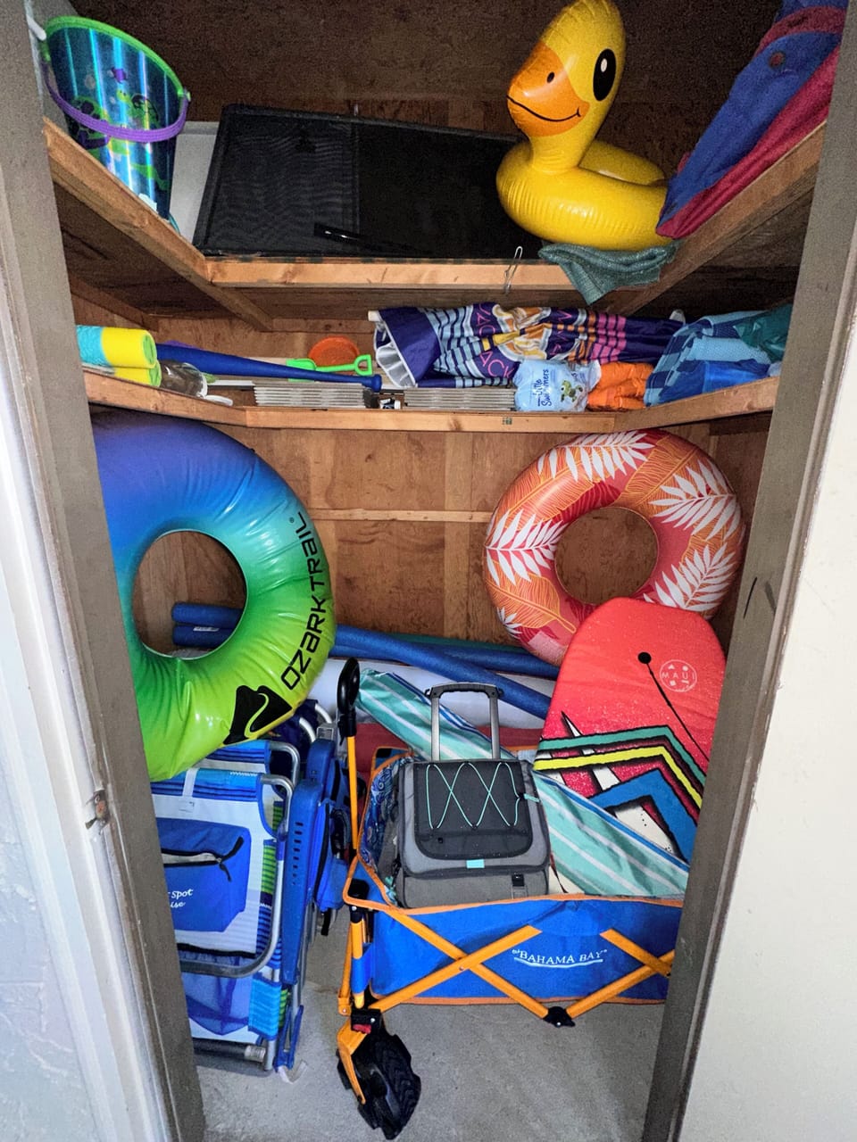Beach wagon, chairs, umbrellas, cooler etc. 