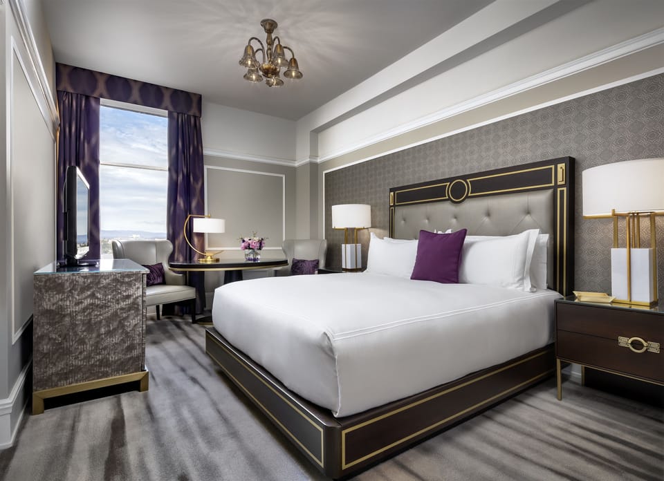 Premium bedding, down comforters, pillowtop beds, minibar