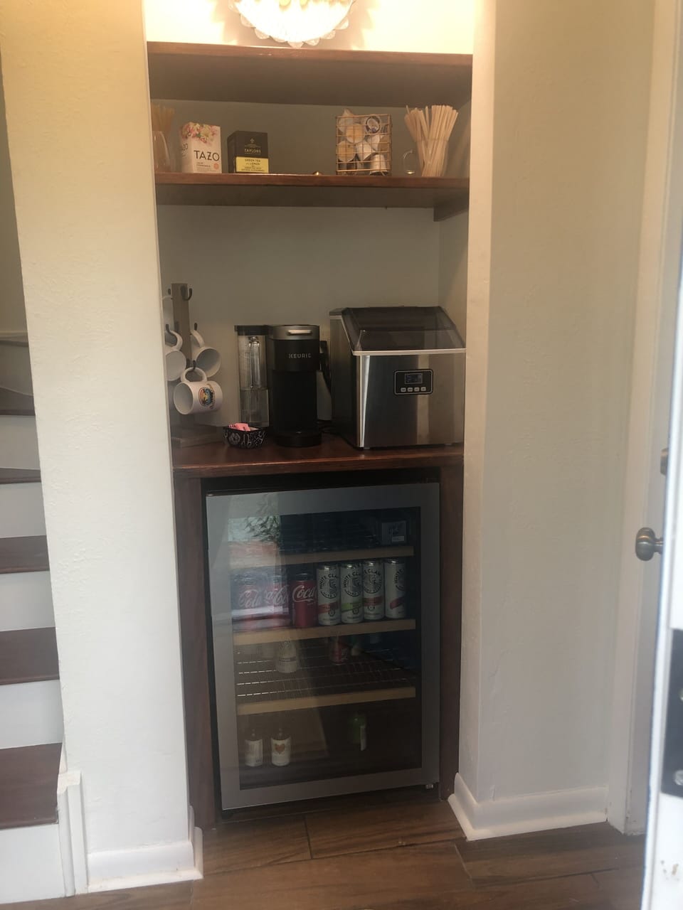 Coffee bar and beverage center 