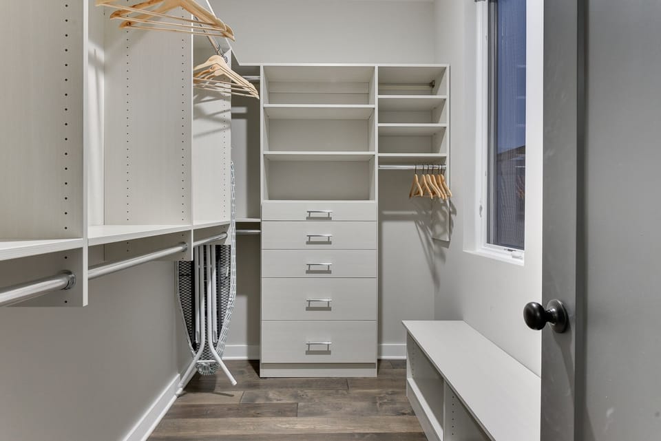 Primary closet