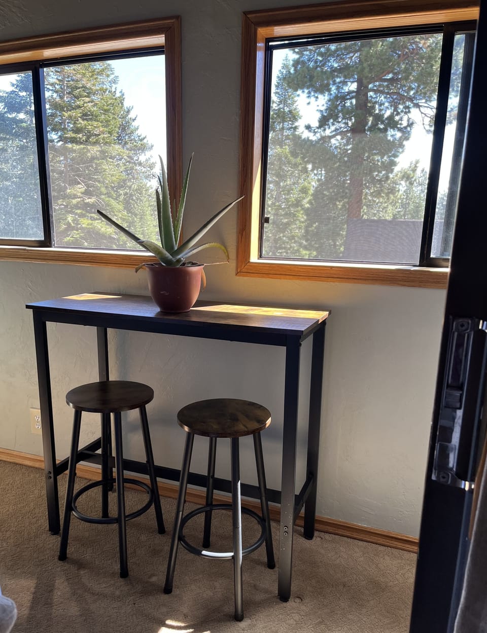 Bright enclosed sunroom 