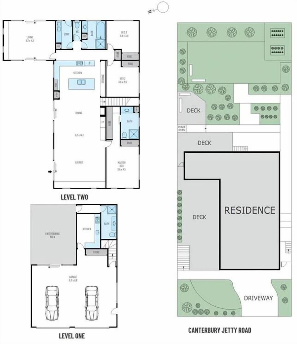 Floor Plan (of the house only, this was prepared prior to pool installation)