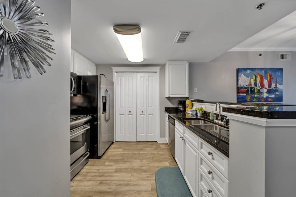 Fully stocked kitchen