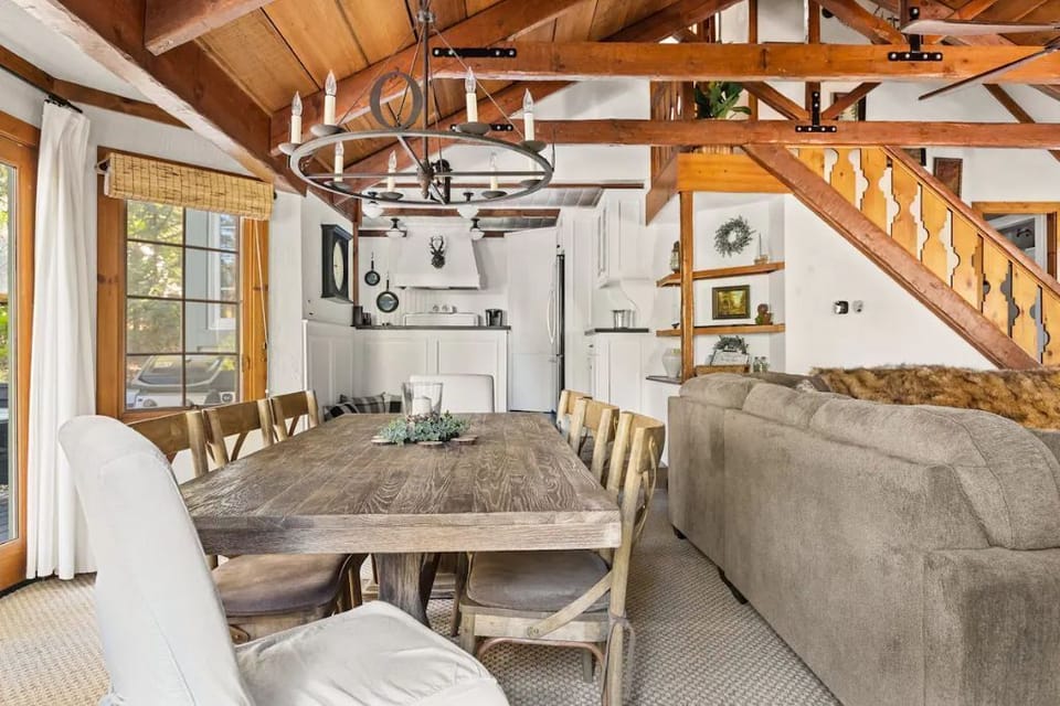 Dining Area with Chandelier