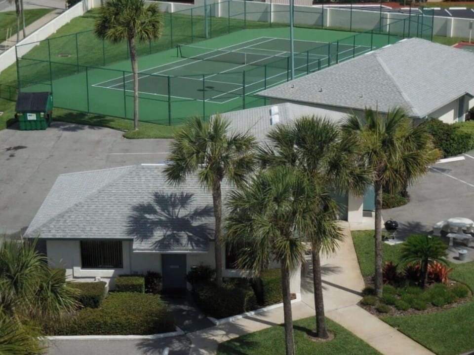 Tennis/pickle ball court. 