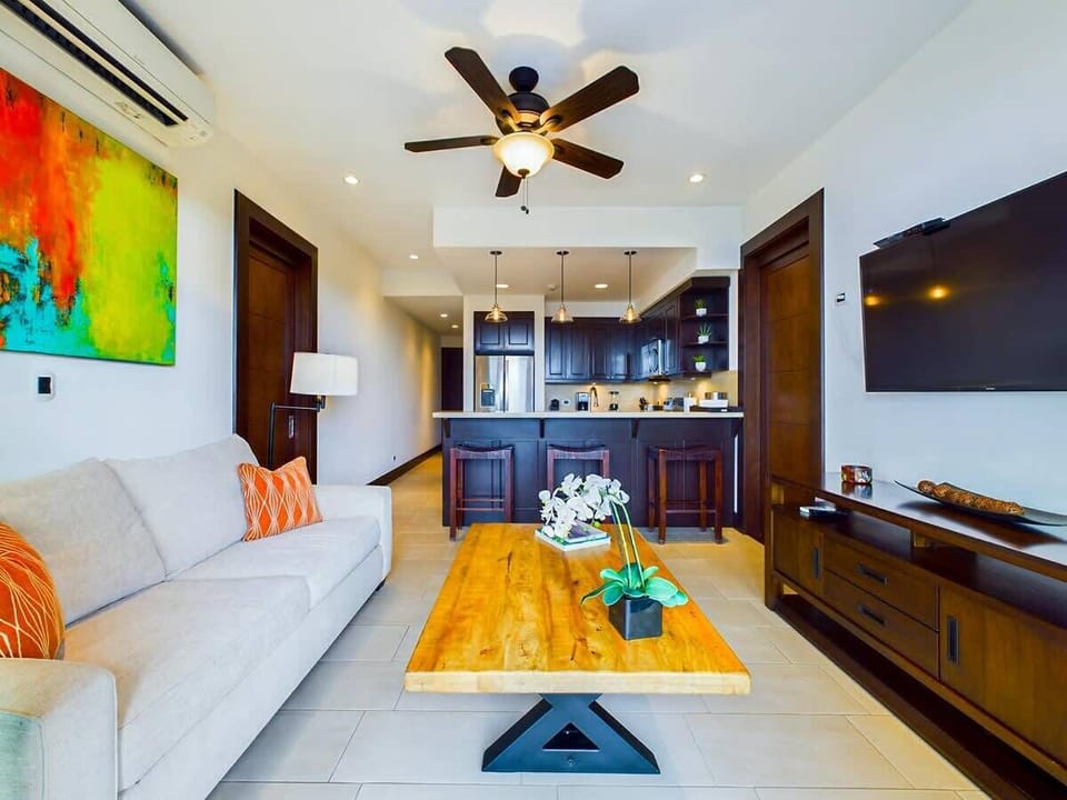 Living are with balcony access
