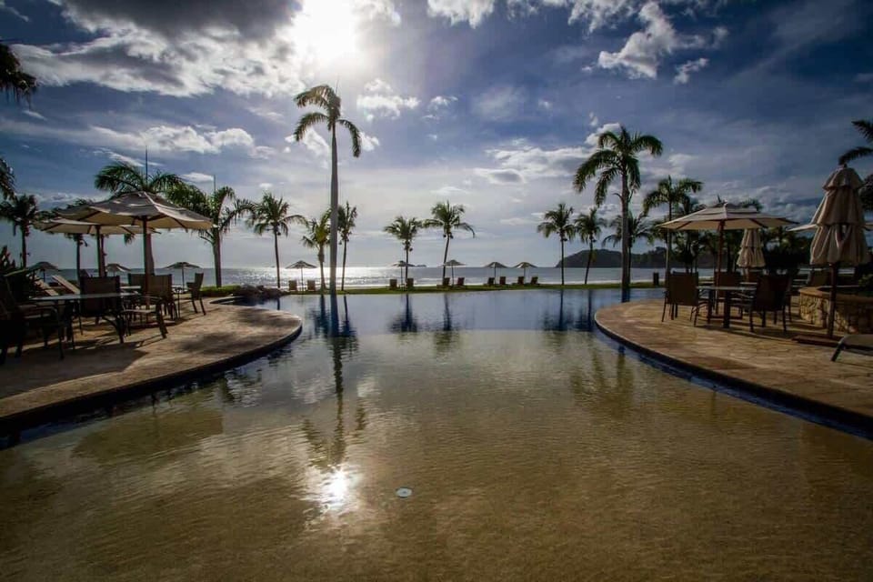 Enjoy the sunny days by the pool