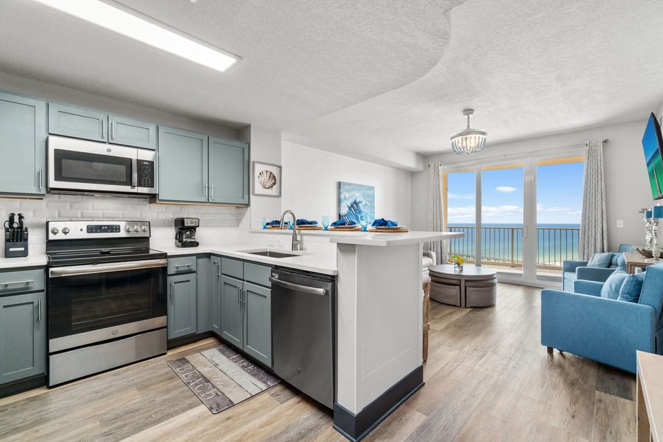 Open Kitchen and Living Area