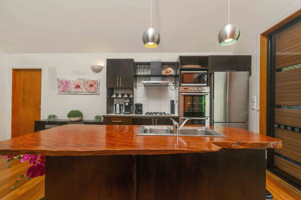 Premium Villa | Private kitchen | Espresso maker, coffee/tea maker, full-size fridge, microwave