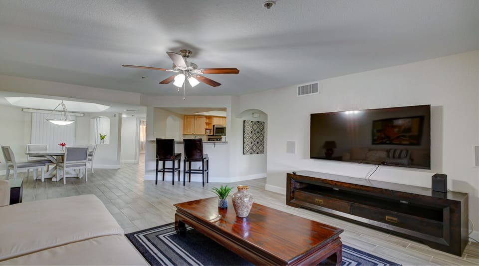Apartment | Living area | 55-inch LED TV with cable channels, TV