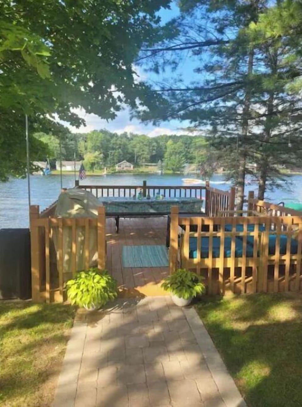 View of the upper deck from the back door