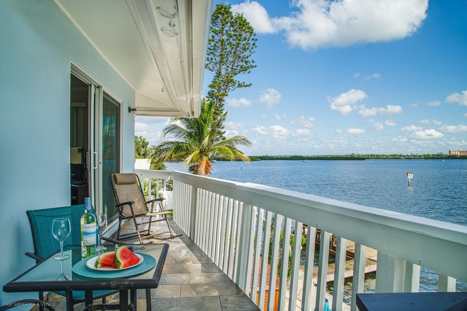 Enjoy breakfast, lunch and dinner outside on your private balcony