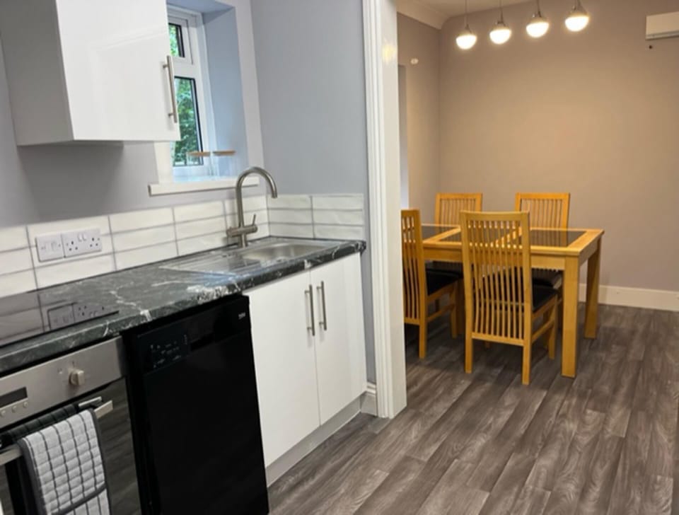 Apartment | Private kitchen | Fridge, microwave, oven, stovetop