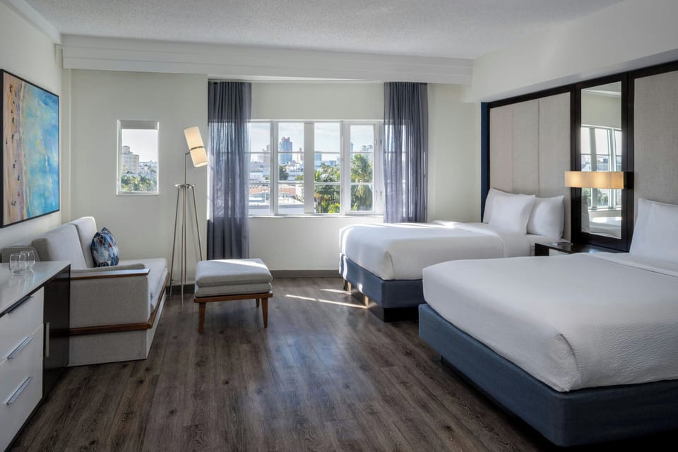 Room, Multiple Beds | Premium bedding, down comforters, in-room safe, desk