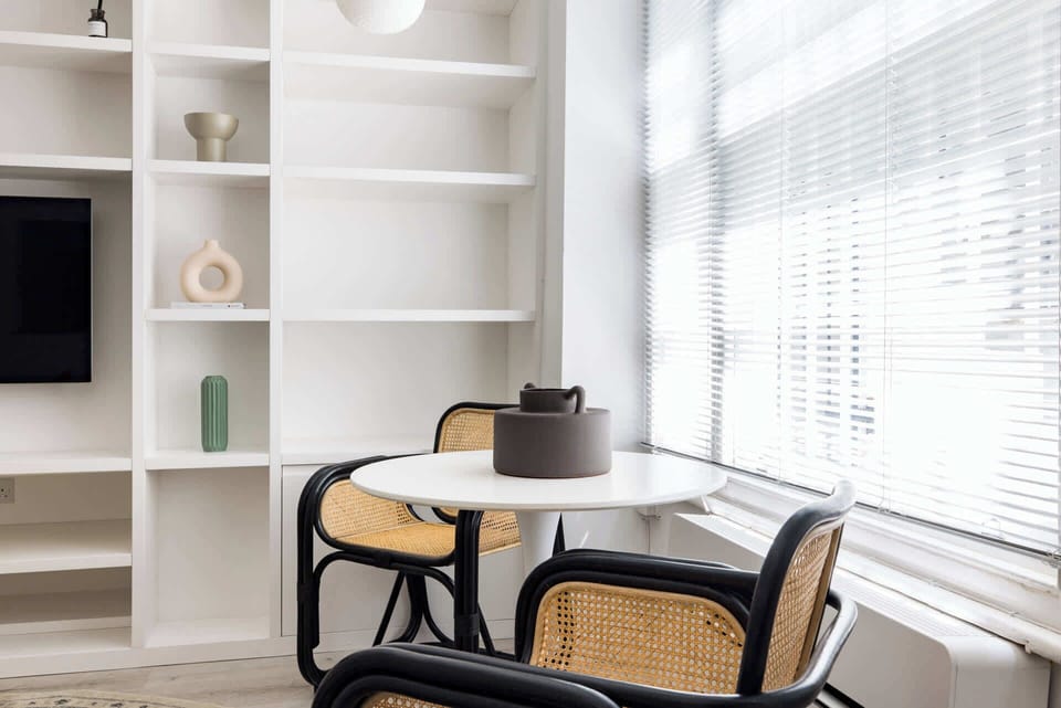 Hogarth Road open-concept living area
