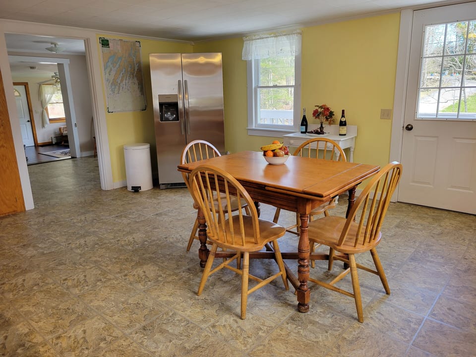 Kitchen, new fridge, stove, dishwasher