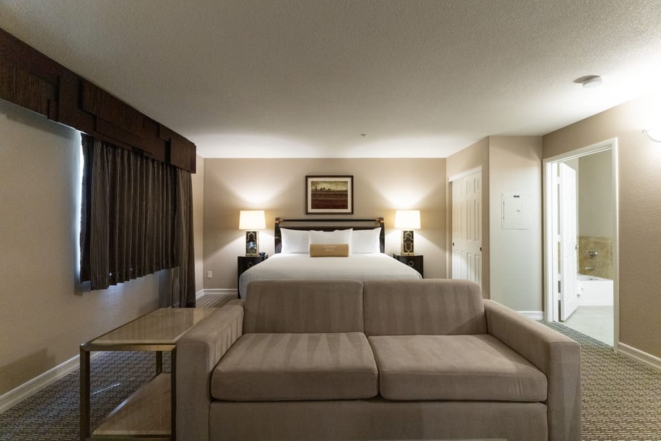 In-room safe, desk, laptop workspace, blackout drapes