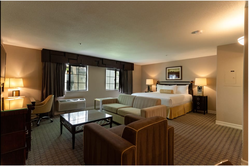 In-room safe, desk, laptop workspace, blackout drapes