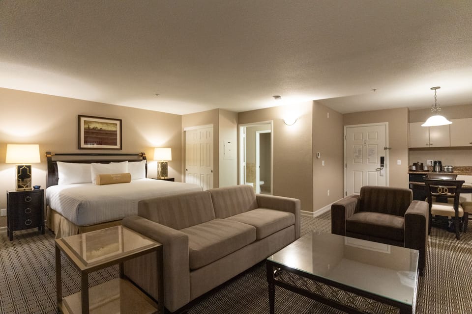 In-room safe, desk, laptop workspace, blackout drapes