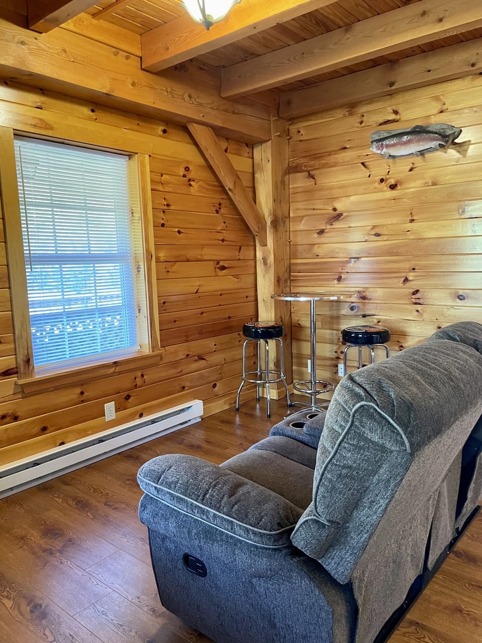 SITITING AREA W/ BARSTOOL TABLE FOR DOWNSTAIRS BEDROOM #2