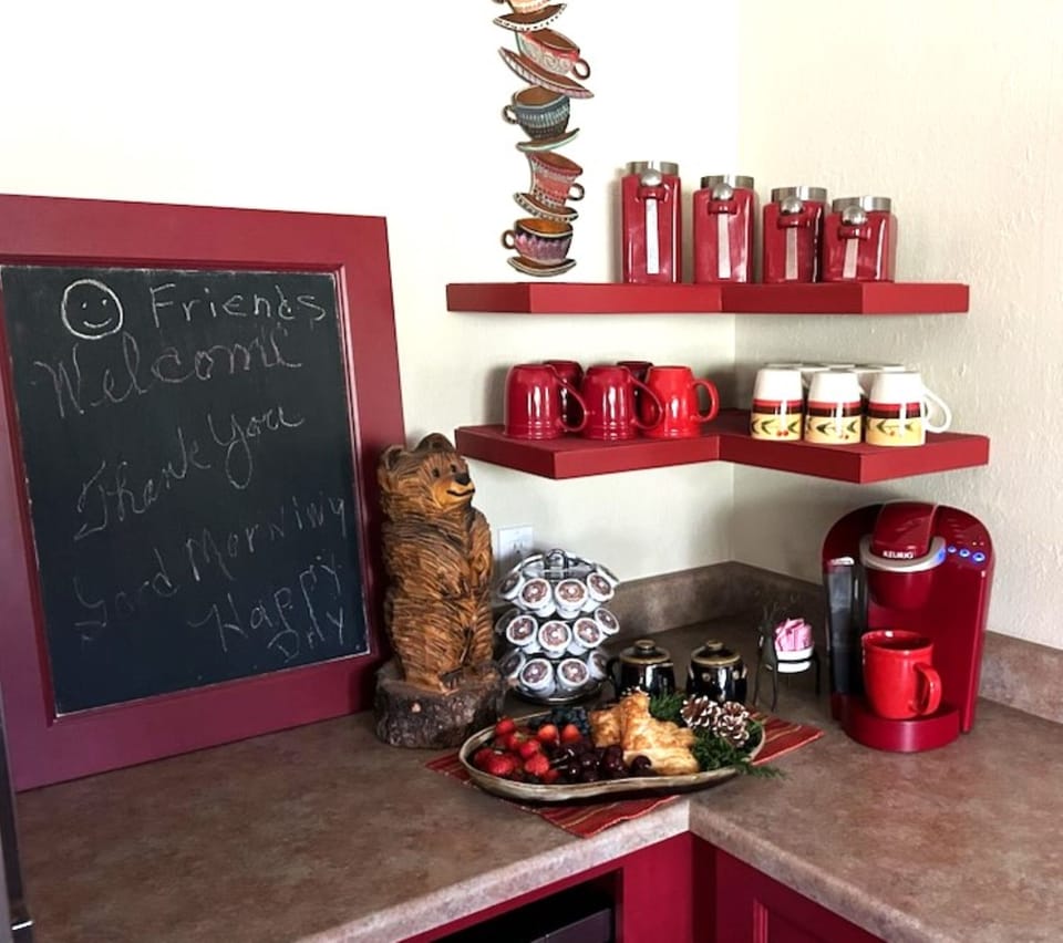 Coffee Bar area.  We DO NOT provide coffee due to varied tastes of our guests.