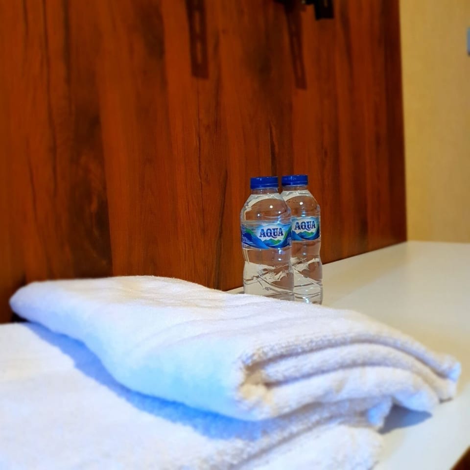 Shower, towels, soap