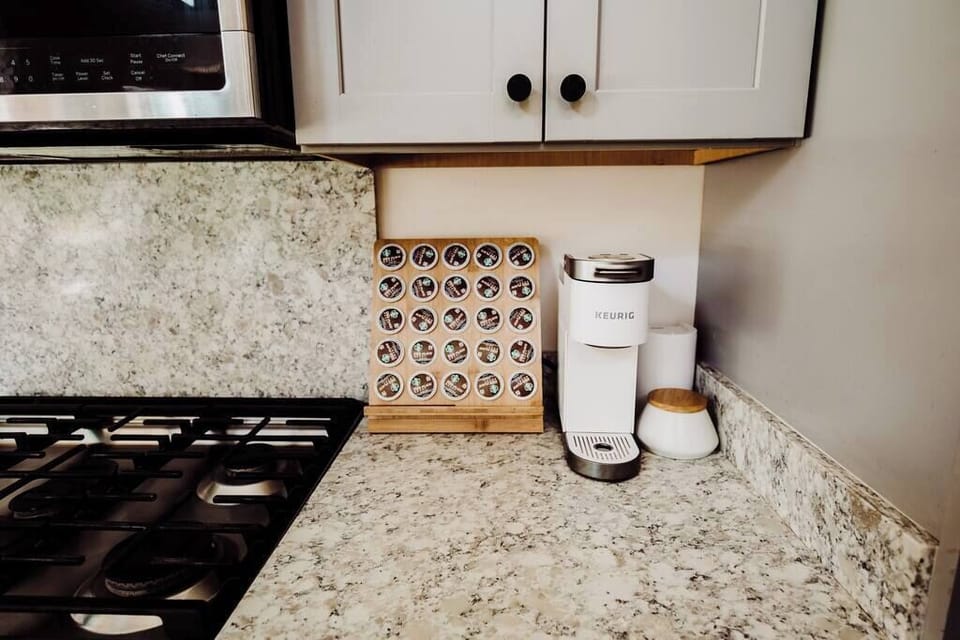Keurig Coffee Machine , pods and sugar