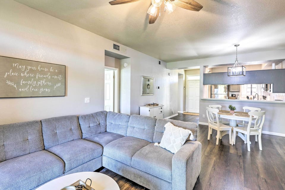 Living Room | Central A/C & Heat | Free WiFi