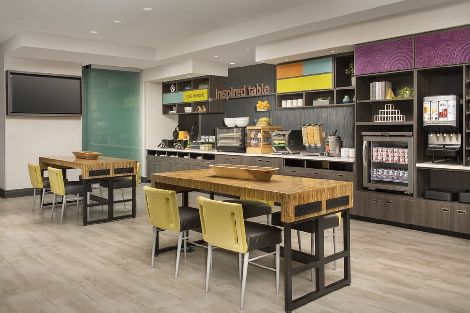 Free daily self-serve breakfast