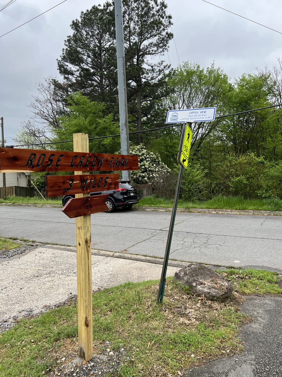 Paved walking trail nearby. 