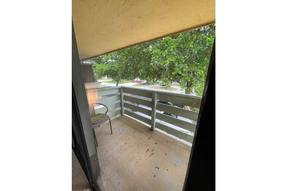 Balcony off of the master bedroom