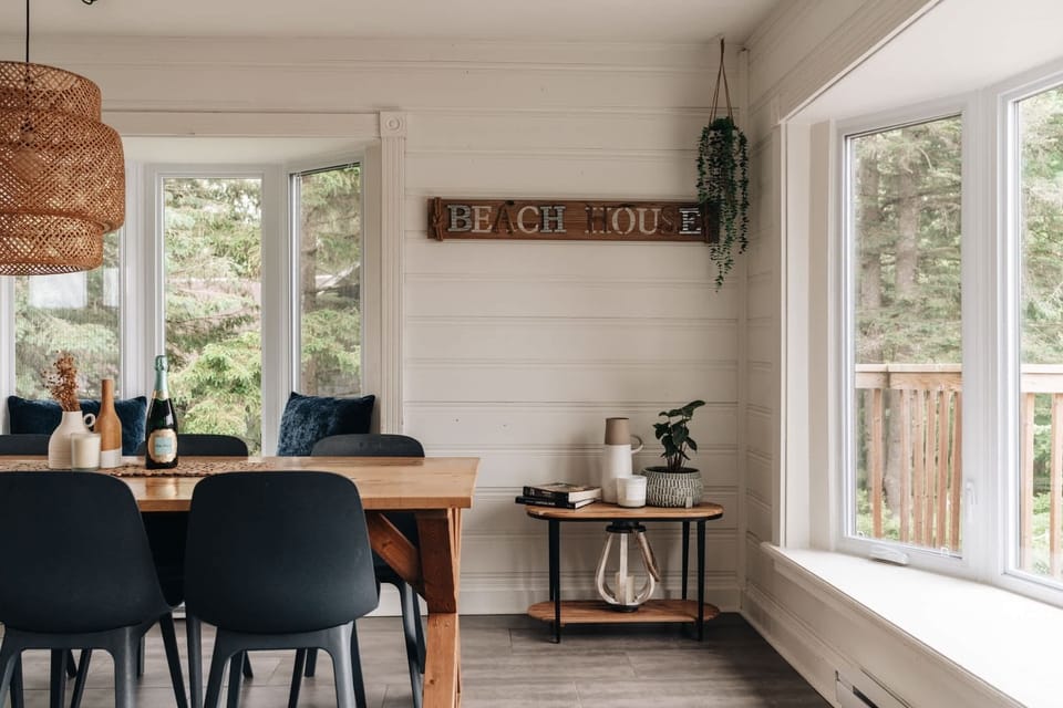 Gather for good times, and take in those nature views.