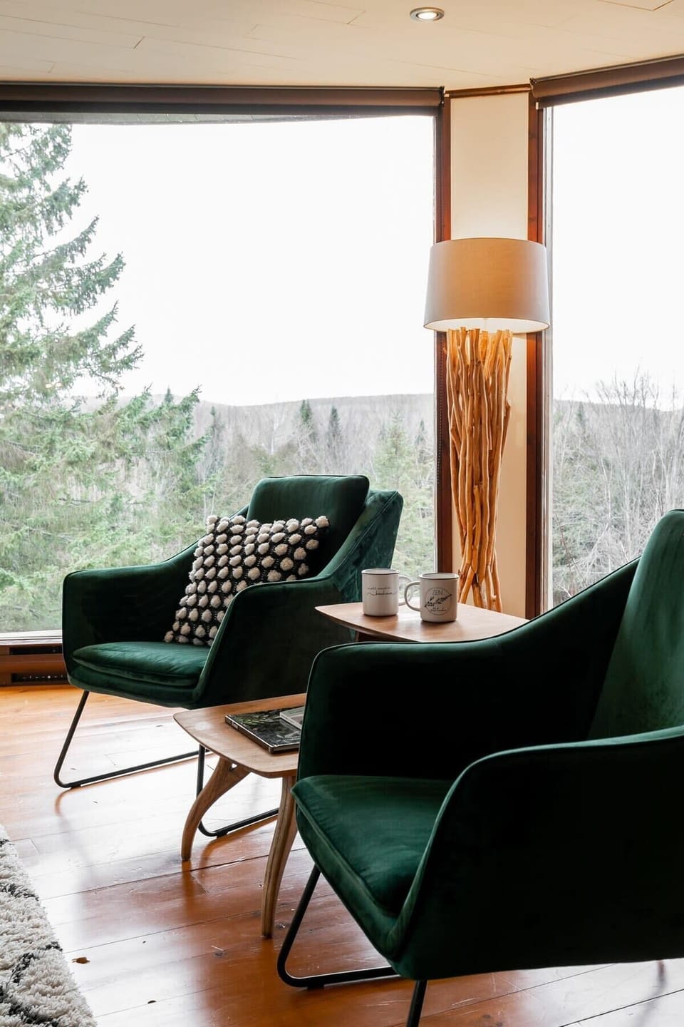 Cozy up with a cup of coffee or a tea and enjoy this reading corner