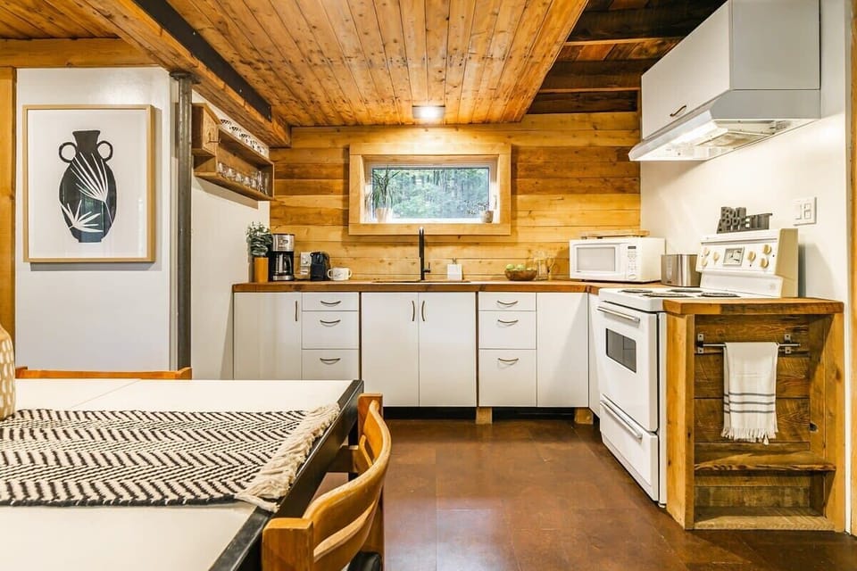Cook delicious meals in this functional kitchen.