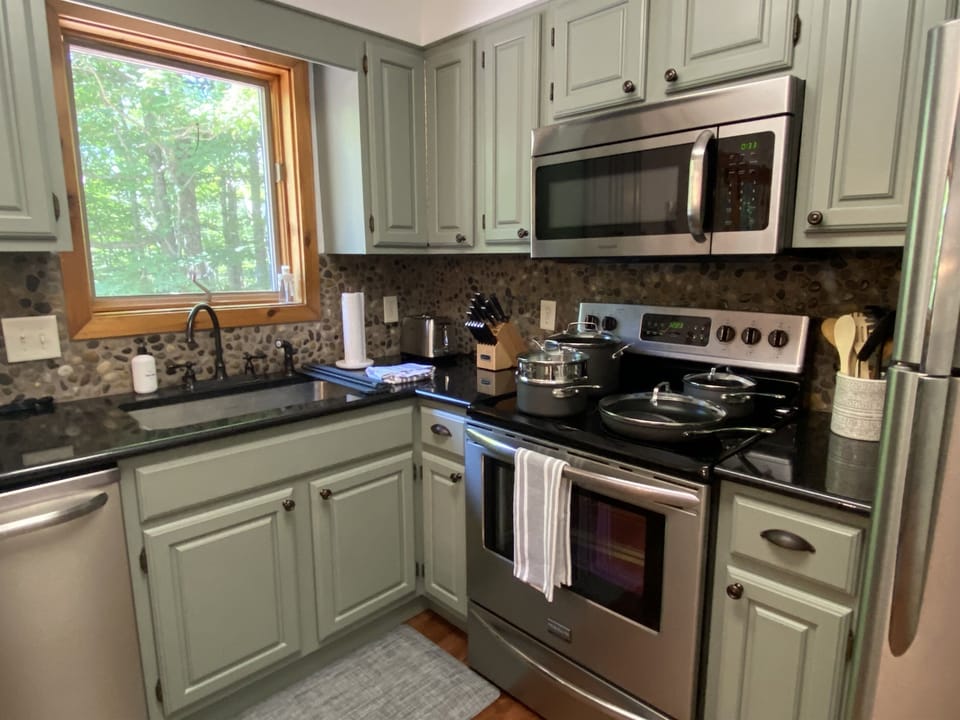 Close up of the kitchen