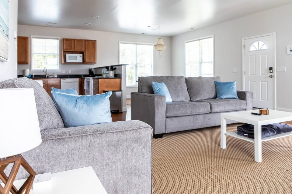 Open concept floor plan
