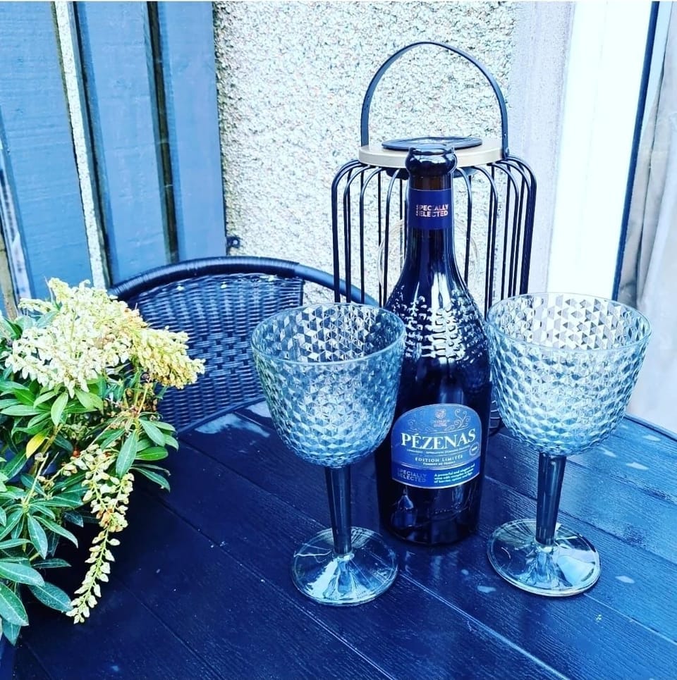 Back garden seating area