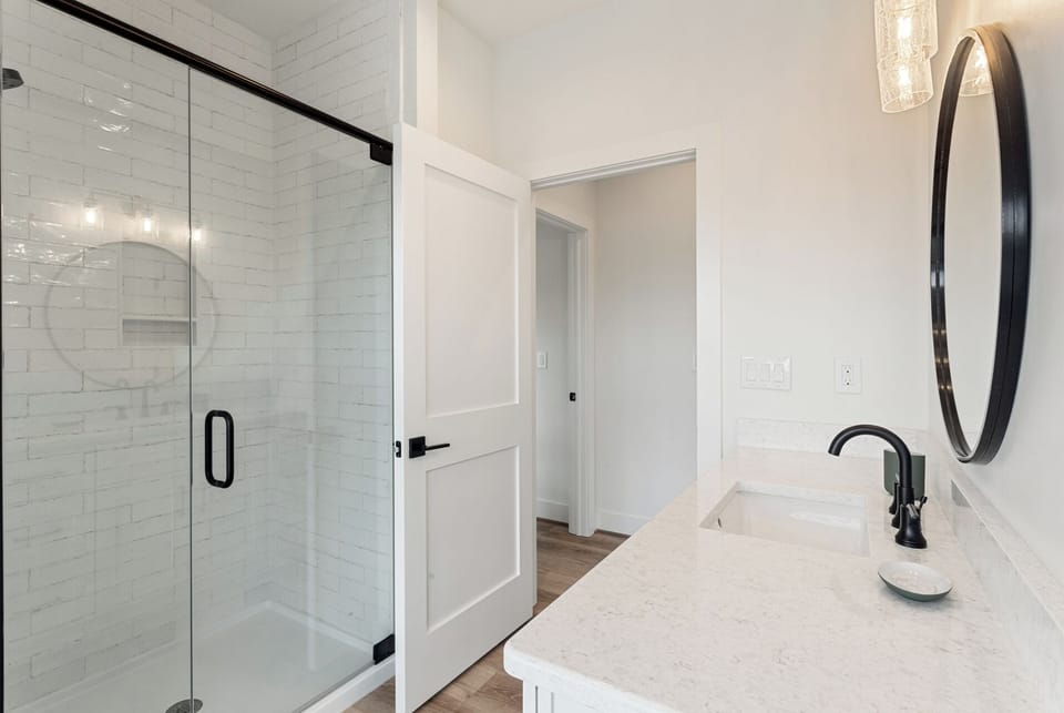 Top level full bathroom