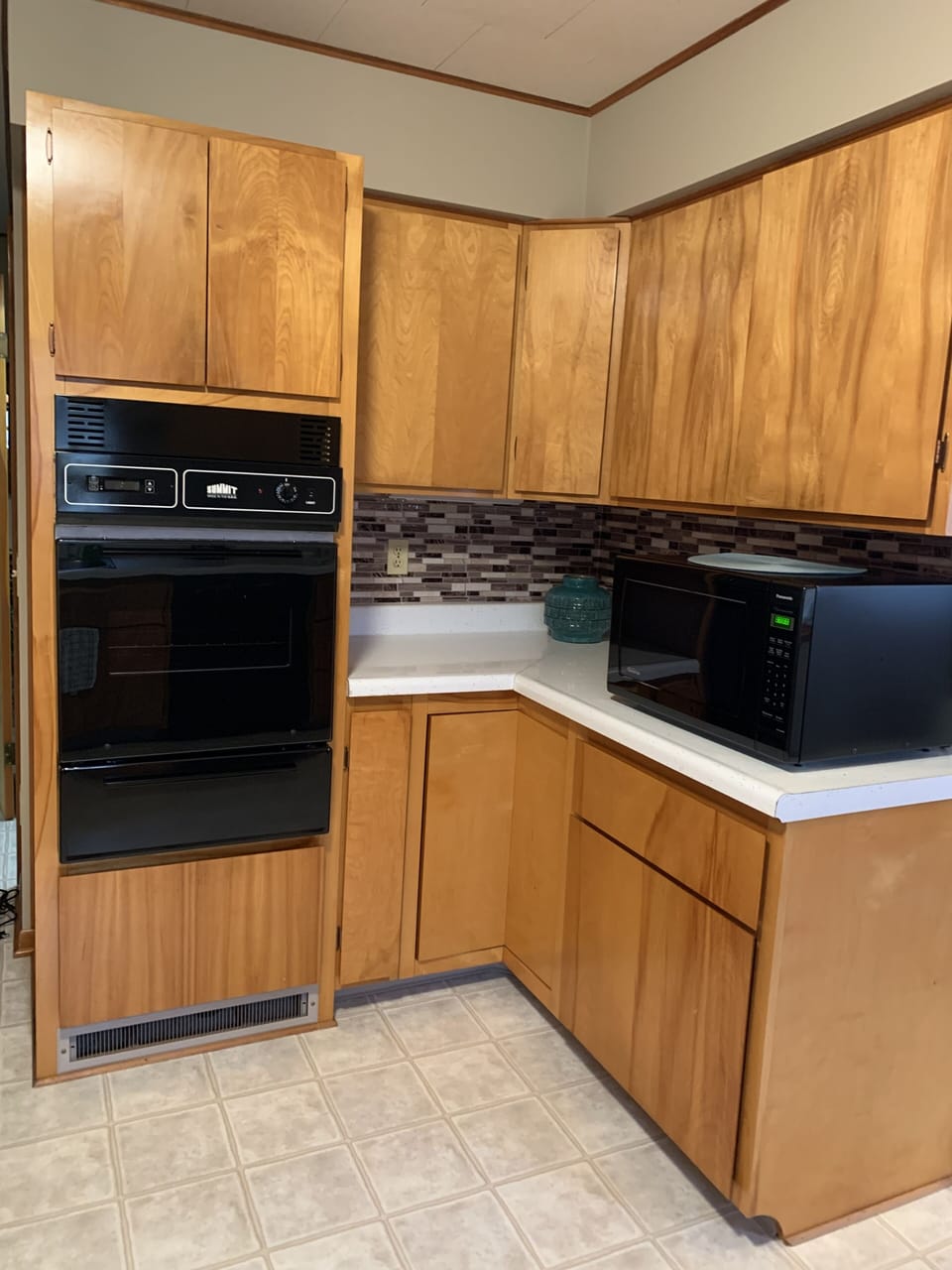 New electric wall oven and microwave