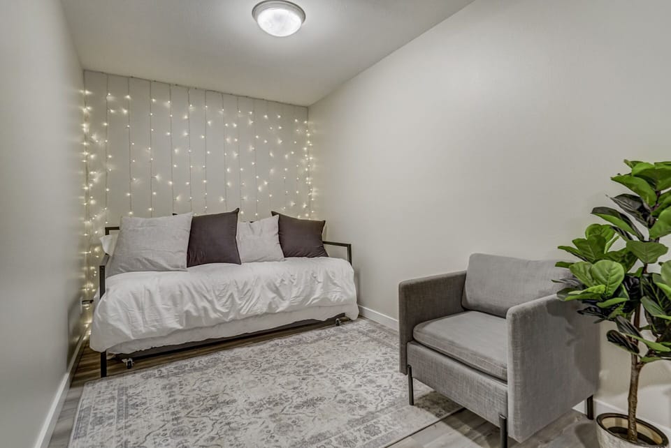 Second bedroom has a king sized bed and a day bed with trundle!