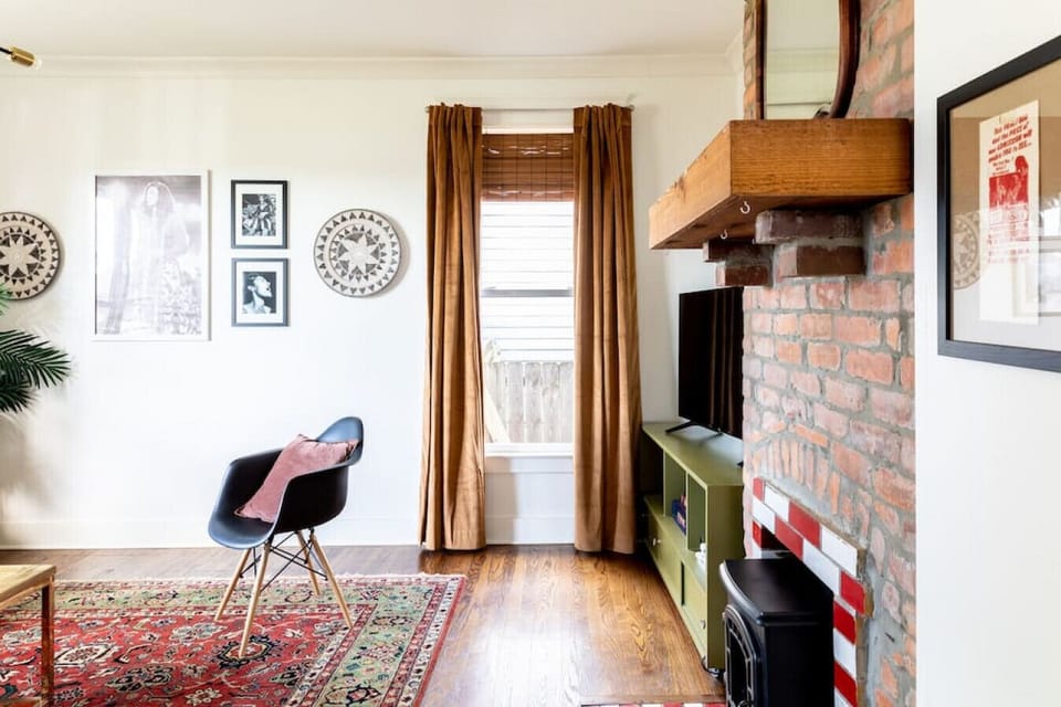 Cozy spacious living room with a TV.