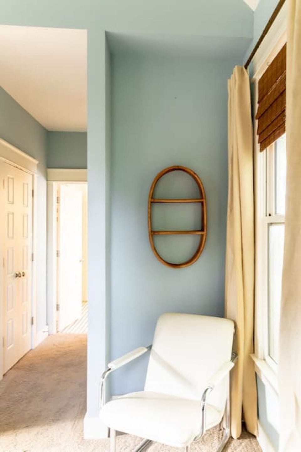 Master bedroom with King bed plus full size bathroom connected to it. Located on the first floor of the house.